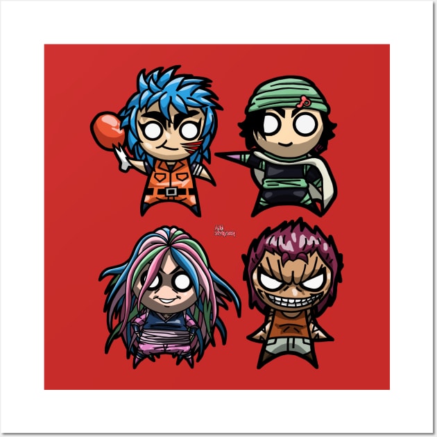 Chibi Heavenly Kings 2 Wall Art by AJH designs UK